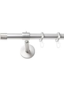 Gardinenstange SN DECO GROUP, silber (chrom matt), B/L: 180cm &Oslash; 19mm, Gardinenstangen, Gardinenstange
