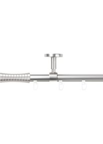 Gardinenstange SN DECO GROUP "Gardinenstange Innenlauf Nancy &Oslash; 19 mm, 1-l&auml;ufig, Fixma&szlig;, verschraubt", chrom matt, L:240cm &Oslash;:19mm, Gardinenstangen, Gardinenstange