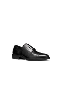 Schn&uuml;rschuh Geox "U THORIAN", Herren, Gr. 46, schwarz, Nappaleder, Schuhe Schn&uuml;rschuh, Anzugschuh, Abendschuh, Businessschuh mit eleganten Ziern&auml;hten