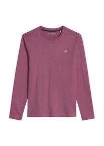 Marc O'Polo Longsleeve MARC O'POLO, Herren, Gr. L, light mauve, Shirts Longsleeve, shaped aus reiner Bio-Baumwolle