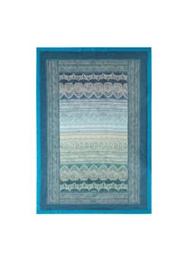 Tagesdecke Bassetti "BRUNELLESCHI", blau (gr&uuml;n), Obermaterial: 100% Baumwolle CO. Futter: 100% Polyester PES. 100% Polyester PES., Tagesdecken, Tagesdecke, aus Baumwolle mit Paisleymuster