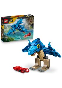 Konstruktionsspielsteine Lego "Baby-Dinosaurier: Pteranodon (77977), Lego Jurassic World", blau (bunt), Spielbausteine, Kinder, Kunststoff, Konstruktionsspielsteine, Made in Europe
