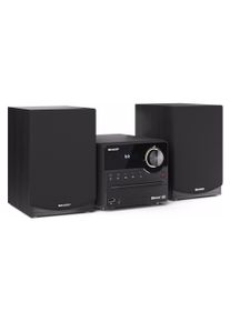 Sharp XL-B512 (Bluetooth, CD Player, 2x 22 W), Stereoanlage, Schwarz