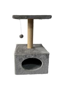 Lean Toys Leantoys Kratzbaum mit Katzenbett h&auml;ngende Maus, Katzenbaum