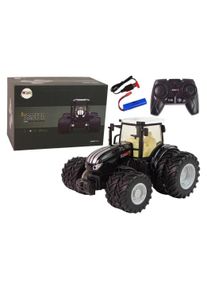 Lean Toys Ferngesteuerter Traktor R/C Schwarz 2.4G Metall