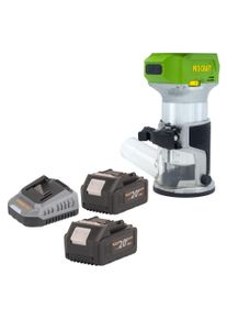 Procraft, Fr&auml;se, POB24bb Akku Multifunktionsfr&auml;se 20 V 6 / 8 mm Brushless + 2x Akku 4,0 Ah + Ladeger&auml;t (Oberfr&auml;se)