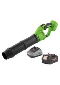 Procraft, Laubsauger + Laubbl&auml;ser, PB24bb Akku Laubbl&auml;ser 20 V Brushless + 1x Akku 4,0 Ah + Ladeger&auml;t (Akkubetrieb, Laubbl&auml;ser)