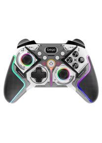 iPega 9666HH Bluetooth RGB Gamepad for Android/iOS/PS3/PS4/PC/N-Switch Gray (Android, iOS, PC, PS3, PS4, Switch), Gaming Controller, Grau