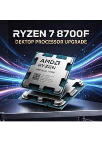 AMD Ryzen 7 8700F Tray CPU 4.1GHz Base Frequency 16MB L3 Cache 8 Core 16 Thread 65W Socket AM5 DDR5 Processor Without Fan