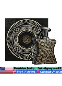 Premium Bond No 9 Wall Street Unisex Eau de Parfum 3.4 Ounce Original Luxury Clean Woody Aquatic EDP Pheromones Spray 100ml Portable Long Lasting Vetiver Leather Musk Refined Fragrance Cologne Scent for Business Casual All Season All Skin Types