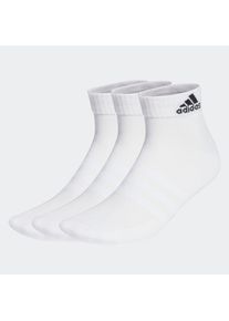 Sportsocken adidas Performance "CUSHIONED SPORTSWEAR ANKLE, 3 PAAR", Damen, Gr. M (40/42), schwarz-wei&szlig; (wei&szlig;, schwarz), Obermaterial: 62% Baumwolle, 34% Polyester, 3% Elasthan, 1% Nylon, Colorblocking, Socken Sportsocken