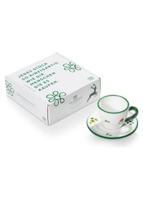 Gmundner Keramik Streublumen Espresso f.Dich/2tlg.Geschenkk., Tasse, Mehrfarbig