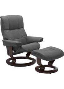 Relaxsessel stressless "Mayfair", grau (grau batick), B:79cm H:101cm T:73cm, Leder BATICK: BATICK ist ein leicht korrigiertes, durchgef&auml;rbtes und genarbtes M&ouml;belleder, bei dem die meisten Unebenheiten und Spuren in der Regel entfernt wurden.;Leder PALOMA: PALOMA ist ein durchgef&auml;rbtes Semianilin-M&ouml;belleder mit nat&uuml;rlicher Narbung.;ROHLEDER Stoff Q2 FARON: Ein fester zuverl&auml;ssiger Boucl&eacute; mit einem 