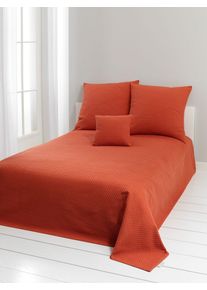 Tagesdecke PEREIRA DA CHUNA Gr. 4, orange (terracotta), B:240cm L:250cm, 100% Baumwolle, Tagesdecken, Tagesdecke