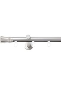 Gardinenstange SN DECO GROUP, silber (chrom matt), L:220cm &Oslash;:19mm, Gardinenstangen, Gardinenstange