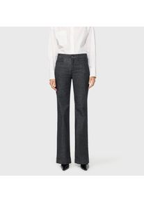 Weite Jeans MAC "Dream Wide authentic", Damen, Gr. 44, L&auml;nge 32, fashion rinsed, Denim/Jeans, Obermaterial: 79% Baumwolle, 19% Polyester, 2% Elasthan, straight fit lang, Jeans Weite Jeans, mit formendem Shaping-Effekt