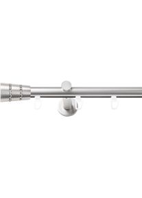 Gardinenstange SN DECO GROUP, silber (chrom matt), B/L: 320cm &Oslash; 19mm, 1 l&auml;ufig, Gardinenstangen, Gardinenstange
