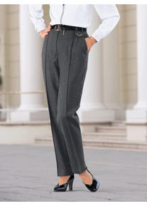 Webhose CLASSIC, Damen, Gr. 255, Extrakurzgr&ouml;&szlig;en, grau (dunkelgrau, meliert), 96% Schurwolle, 4% Elasthan, meliert, unifarben, lang, Hosen Webhose