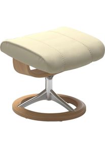 Fu&szlig;hocker stressless "Consul", beige (vanilla paloma), B:54cm H:41cm T:39cm, Leder BATICK: BATICK ist ein leicht korrigiertes, durchgef&auml;rbtes und genarbtes M&ouml;belleder, bei dem die meisten Unebenheiten und Spuren in der Regel entfernt wurden.;Leder PALOMA: PALOMA ist ein durchgef&auml;rbtes Semianilin-M&ouml;belleder mit nat&uuml;rlicher Narbung.;ROHLEDER Stoff Q2 FARON: Ein fester zuverl&auml;ssiger Boucl&eacute; mit einem 