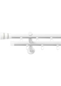 Gardinenstange SN DECO GROUP, wei&szlig;, B/L: 480cm &Oslash; 19mm, 2 l&auml;ufig, Gardinenstangen, Gardinenstange