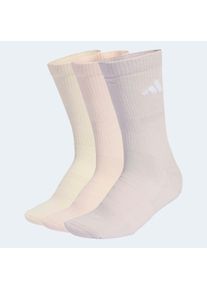 Funktionssocken adidas Performance "D&Auml;MPFENDE SPORTSWEAR CREW 3ER-PACK" Gr. XXL, wonder wei&szlig;, wonder quartz, ice lila, Socken, Damen, XXL (49/51), Sockengr&ouml;&szlig;e, Obermaterial: 56% Baumwolle, 40% Polyester, 3% Elasthan, 1% Polyamid, Funktionssocken, f&uuml;r sportive Aktivit&auml;ten und Fitness, 3er-Pack