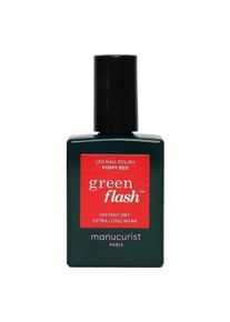 manucurist, Nagellack, Green Flash Nagellack Poppy Red (Poppy Red, Gel-Effekt Nagellack)