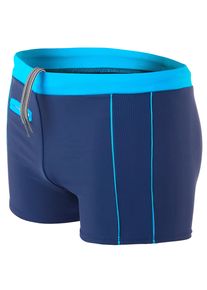 Badehose AQUARTI "Badehose Aquarti Herren Badehose Kurz mit Kontrastpaspel", Herren, Gr. XL, N-Gr, blau (010 dunkelblau, blau), Obermaterial: 80% Polyamid PA. 20% Elasthan EL., Badehosen Badehose