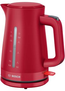 Bosch Wasserkocher "MyMoment TWK3M124", rot, B:22,8cm H:26,1cm T:15,9cm, Wasserkocher, Abschaltautomatik, Tassenanzeige, beidseitige Wasserstandsanzeige, Wasserkocher