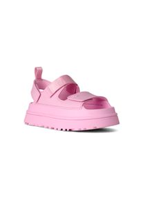 UGG Australia Sandale UGG "W GOLDENGLOW", Damen, Gr. 8 (39), pink (rosa), Synthetik, Textil, unifarben, Schuhe Sandale, Sommerschuh, Strandschuh, Plateausandale mit Klettverschl&uuml;sse