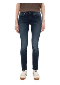 Skinny-fit-Jeans Mustang "Damen Style Quincy Skinny", Damen, Gr. 32, L&auml;nge 30, 702 mittelblau, Denim/Jeans, 98% Baumwolle, 2% Elasthan, unifarben, skinny fit, Jeans Skinny-fit-Jeans