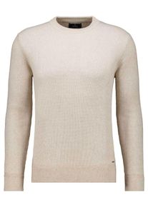 Rundhalspullover Ragman, Herren, Gr. 48, beige (beige, melange, 820), Strick, 95% Baumwolle 5% Kaschmir, Rundhals, Pullover Rundhalspullover
