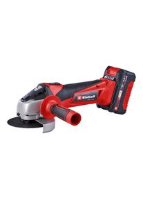 Akku-Winkelschleifer Einhell "TC-AG 18/115 Li", rot (rot, schwarz), B:23,2cm H:12,6cm L:34,6cm, Schleifmaschinen, Akku-Winkelschleifer, inkl. Akku und Ladeger&auml;t