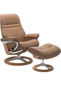 Relaxsessel stressless "Sunrise", braun (almond paloma), B:83cm H:105cm T:74cm, Leder BATICK: BATICK ist ein leicht korrigiertes, durchgef&auml;rbtes und genarbtes M&ouml;belleder, bei dem die meisten Unebenheiten und Spuren in der Regel entfernt wurden.;Leder PALOMA: PALOMA ist ein durchgef&auml;rbtes Semianilin-M&ouml;belleder mit nat&uuml;rlicher Narbung.;ROHLEDER Stoff Q2 FARON: Ein fester zuverl&auml;ssiger Boucl&eacute; mit ein