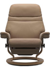 Relaxsessel stressless "Sunrise", braun (almond paloma), B:88cm H:103cm T:78cm, Leder BATICK: BATICK ist ein leicht korrigiertes, durchgef&auml;rbtes und genarbtes M&ouml;belleder, bei dem die meisten Unebenheiten und Spuren in der Regel entfernt wurden.;Leder PALOMA: PALOMA ist ein durchgef&auml;rbtes Semianilin-M&ouml;belleder mit nat&uuml;rlicher Narbung.;ROHLEDER Stoff Q2 FARON: Ein fester zuverl&auml;ssiger Boucl&eacute; mit ein