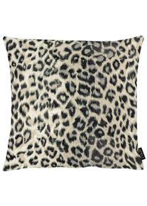 Dekokissen Apelt "Timothy", braun, anthrazit, bedruckt, B:45cm H:10cm L:45cm, Polyester, Dekokissen_Sitzkissen_Kissenh&uuml;llen, Dekokissen, inclusive Soft-Kissenf&uuml;llung 100% PES