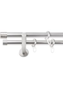 Gardinenstange SN DECO GROUP, chrom matt, L:150cm &Oslash;:19mm, Gardinenstangen, Gardinenstange