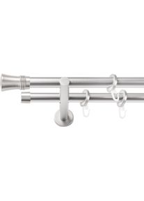 Gardinenstange SN DECO GROUP, silber (chrom matt), L:160cm &Oslash;:19mm, Gardinenstangen, Gardinenstange
