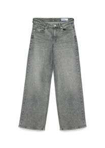 V&eacute;ro Moda Weite Jeans VERO MODA "VMSANDIE-STRETCH MR WIDE JNS RA269 NOOS", Damen, Gr. 32, L&auml;nge 34, grau (light grau denim), Denim/Jeans, Obermaterial: 99% Baumwolle, 1% Elasthan, unifarben, oversize lang, Jeans Weite Jeans, Baumwollmischung, wide fit, mid rise