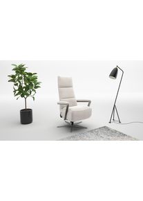 Sit & More TV-Sessel SIT & MORE "Vario Comfort, inkl. Kopfteilverstellung & 360 Drehfunktion", creme, B:70cm H:124cm T:85cm, 100% Polyester, Sessel, TV-Sessel, mit Gasdruck, H&ouml;he der Armlehnen 64cm