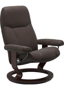 Relaxsessel stressless "Consul", braun (braun batick), B:72cm H:94cm T:70cm, Leder BATICK: BATICK ist ein leicht korrigiertes, durchgef&auml;rbtes und genarbtes M&ouml;belleder, bei dem die meisten Unebenheiten und Spuren in der Regel entfernt wurden.;Leder PALOMA: PALOMA ist ein durchgef&auml;rbtes Semianilin-M&ouml;belleder mit nat&uuml;rlicher Narbung.;ROHLEDER Stoff Q2 FARON: Ein fester zuverl&auml;ssiger Boucl&eacute; mit einem 