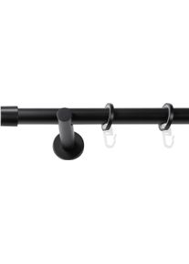 Gardinenstange SN DECO GROUP, schwarz, B/L: 440cm &Oslash; 25mm, Gardinenstangen, Gardinenstange