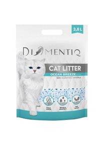 Diamentiq Ocean Breeze - Katzenstreu - 3 8 l (Antibakteriell, Schnell absorbierend, 3.80 l), Katzenstreu