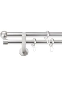 Gardinenstange SN DECO GROUP, chrom matt, L:150cm &Oslash;:19mm, Gardinenstangen, Gardinenstange