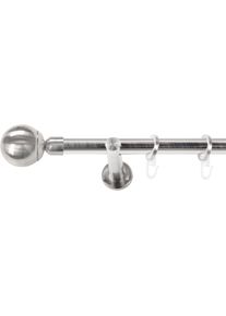 Gardinenstange SN DECO GROUP, edelstahl optik, L:100cm &Oslash;:19mm, Gardinenstangen, Gardinenstange