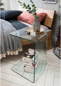 Beistelltisch PAROLI, transparent (klarglas), B:45cm H:60cm T:40cm, Tische, Beistelltisch