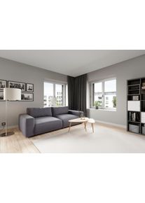Big-Sofa Musterring "LUCIA Mega Sofa, hoher Sitzkomfort, Breite 252cm, Kontrastnaht", grau (stone crona), B:252cm H:81cm T:124cm, Flachgewebe FLORIS (100% Polyester);Flachgewebe VALMONT (60% Baumwolle/ 40% Leinen);Microfaser CRONA (100% Polyester), Sofas, Big-Sofa, in vielen Qualit&auml;ten und 4 unterschiedlichen N&auml;hten, 2,5-Sitzer
