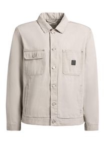 Jeansjacke Khujo "Jeansjacke Ronny", Herren, Gr. XL, beige (greige), Obermaterial: 100% Baumwolle CO., gerade h&uuml;ftbedeckend, verstellbar abgesteppte Kante, Jacken Jeansjacke, Herren Denim-Jacke mit Brusttaschen