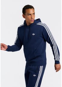 Kapuzensweatshirt adidas originals "3S HD", Herren, Gr. S, blau (night indigo, wei&szlig;), Obermaterial: 70% Baumwolle, 30% Polyester, normal, Rundhals, angesetztes B&uuml;ndchen, Sweatshirts Kapuzensweatshirt