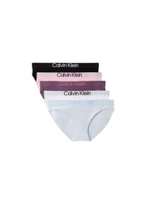 Bikinislip "BIKINI 5PK", Damen, Gr. S (36), 5 Stk., schwarz, classic wei&szlig;, plein air, vinta, Webqualit&auml;t, Obermaterial: 95% Baumwolle, 5% Elasthan, Calvin Klein Underwear, k&ouml;rpernah, Unterhosen Bikinislip, Mit elastischem Bund