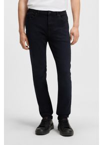 Slim-fit-Jeans Hugo "Hugo 734", Herren, Gr. 32, L&auml;nge 34, blau (dunkelblau403), Denim/Jeans, Obermaterial: 99% Baumwolle, 1% Elasthan, slim fit lang, Jeans Slim-fit-Jeans, aus Stretch-Denim, extra schmal